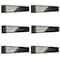 6 Pack: Black Front Loading 28" x 5.8" LED Display Case with Glass Frame by Studio Décor®